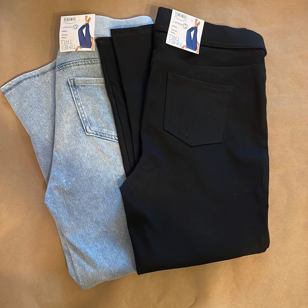 Time And Tru Fitted Stretch Capri Pants 8-10M